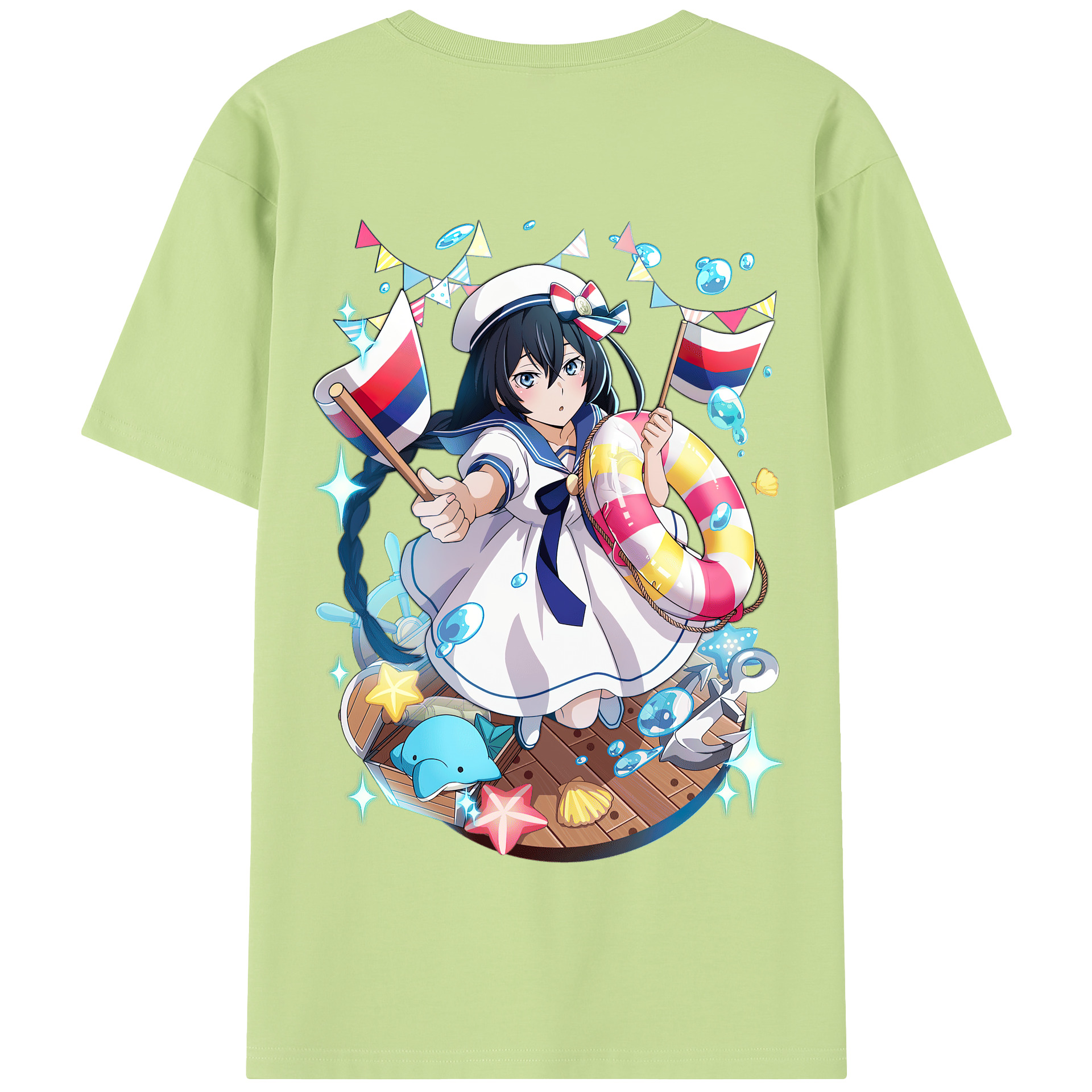 （画像用） 文豪ストレイドッグス Bungo Stray Dogs 綿100％半袖Tシャツ（背面プリント）